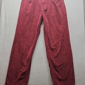 Burgundy Corduroy Pants